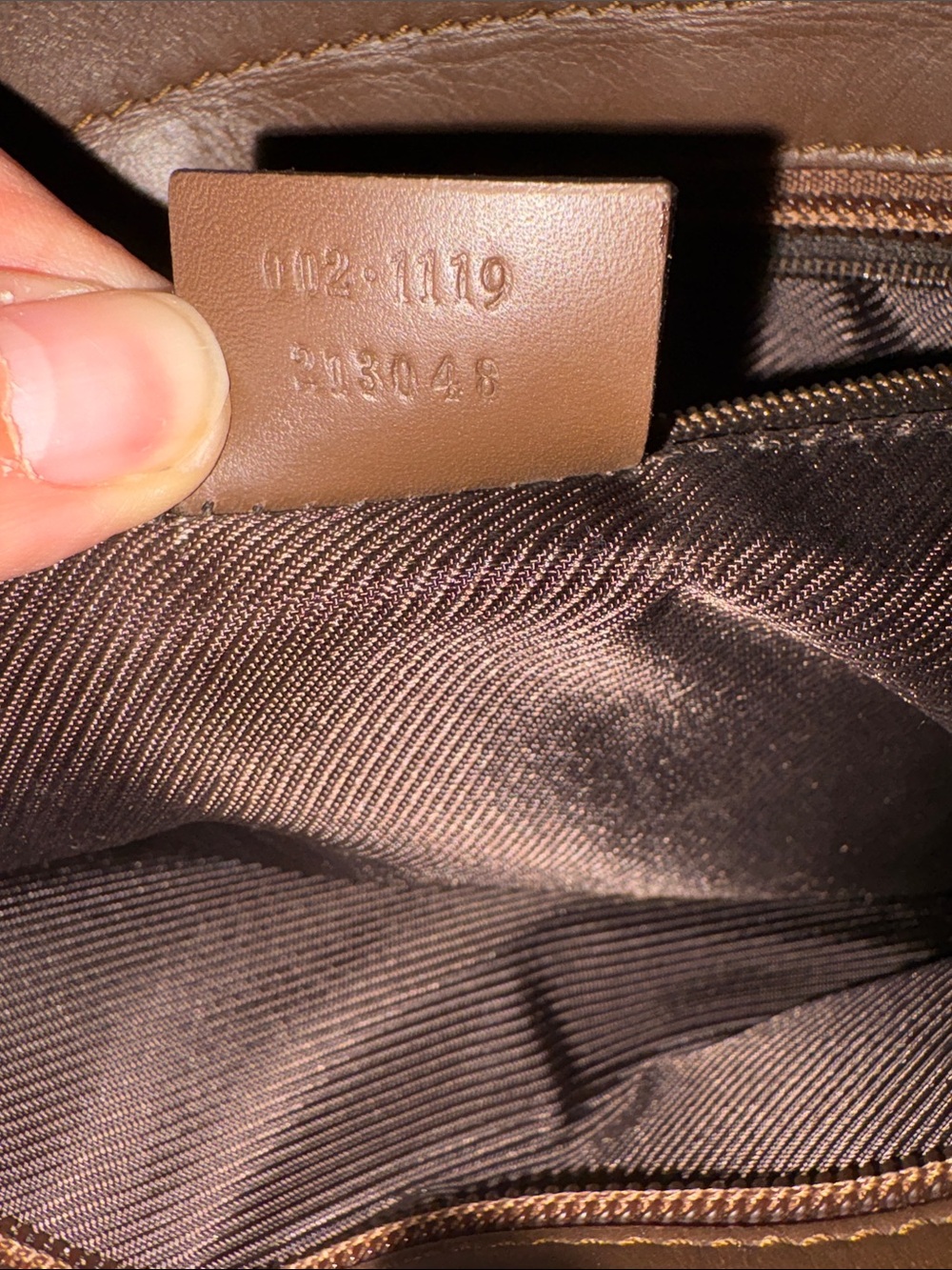 Gucci Beige GG Canvas Tote with Brown Leather Trim - Picture 10 of 12